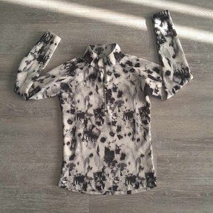 Sunice 1/4 Zip Pullover, Black White, Size Small, Megan S77500